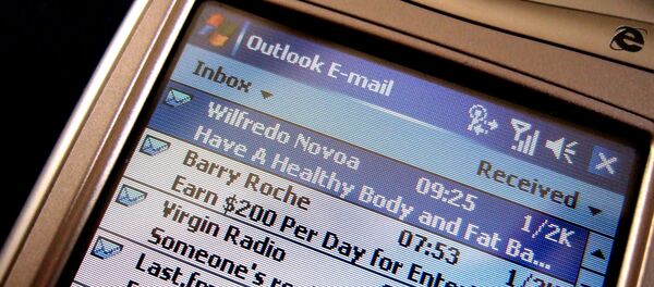 Email on a mobilephone - Sputnik International