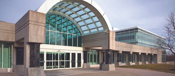View of an entrance to the building of headquarters of CIA View of an entrance to the building of headquarters of CIA - Sputnik International
