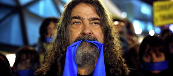 A demonstrator A demonstrator - Sputnik International