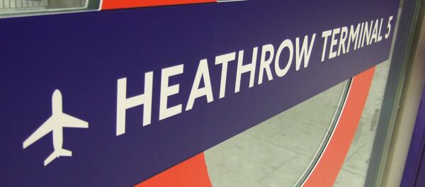 Heathrow Terminal 5 tube station sign Heathrow Terminal 5 tube station sign - Sputnik International