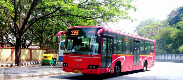 Volvo AC bus by BMTC Bangalore Volvo AC bus by BMTC Bangalore - Sputnik International