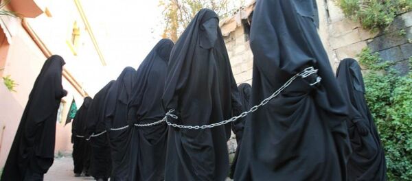 The Research and Fatwa Department of the Islamic State has released guidelines on interaction with non-Muslim female slaves, equating them to disposable property, allowing them to be beaten but however putting some restrictions on their use. The Research and Fatwa Department of the Islamic State has released guidelines on interaction with non-Muslim female slaves, equating them to disposable property, allowing them to be beaten but however putting some restrictions on their use. - Sputnik International