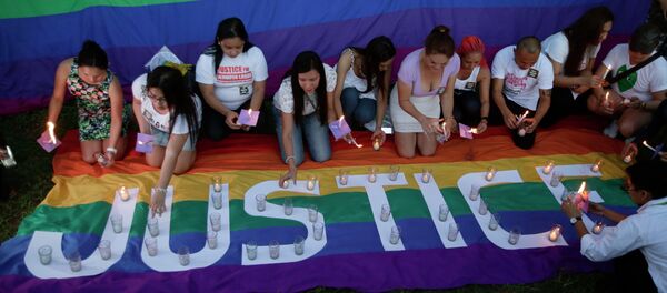 A 26-year-old transgender Filipino was found dead in a hotel in the city of Olongapo supposedly throttled by a US Marine deployed to the Philippines for a military exercise, Daily News reports. A 26-year-old transgender Filipino was found dead in a hotel in the city of Olongapo supposedly throttled by a US Marine deployed to the Philippines for a military exercise, Daily News reports. - Sputnik International