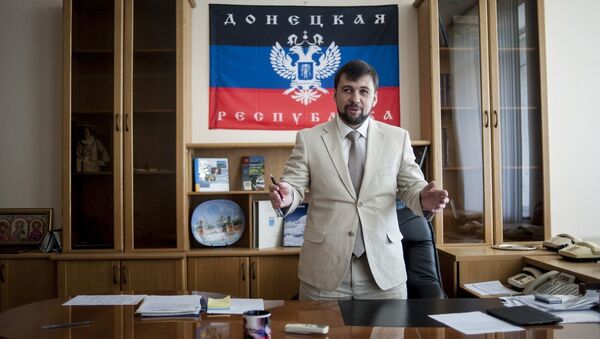 Denis Pushilin, leader of the insurgent Donetsk People's Republic - Sputnik International