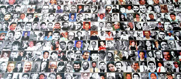 Journalist Memorial Wall in memory of and in honor to the many journalist who died in the line of duty throughout the world Journalist Memorial Wall in memory of and in honor to the many journalist who died in the line of duty throughout the world - Sputnik International