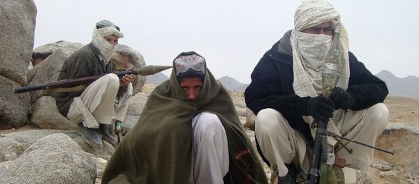 Taliban fighters pose with weapons Taliban fighters pose with weapons - Sputnik International