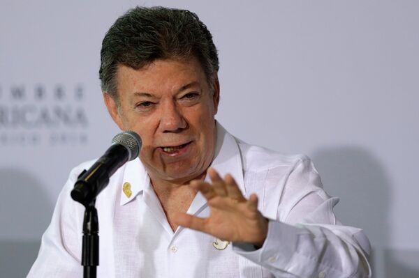 Colombia's President Juan Manuel Santos Colombia's President Juan Manuel Santos - Sputnik International