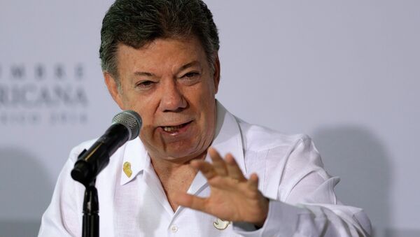 Colombia's President Juan Manuel Santos - Sputnik International