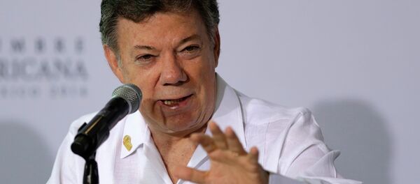 Colombia's President Juan Manuel Santos Colombia's President Juan Manuel Santos - Sputnik International