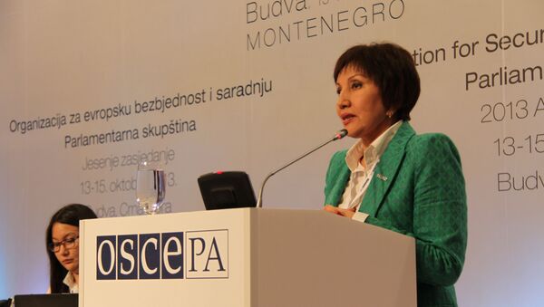 Roza Aknazarova chair of the OSCE Parliamentary Assembly's Committee on Economic Affairs, Science, Technology and Environment - Sputnik International
