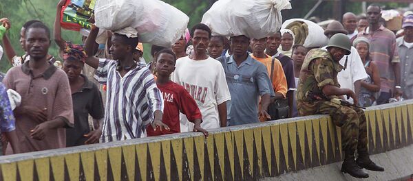 The food shortages in Guinea, Liberia, and Sierra Leone occurred predominantly due to border closures, quarantine measures and loss of crops amid the Ebola virus outbreak. The food shortages in Guinea, Liberia, and Sierra Leone occurred predominantly due to border closures, quarantine measures and loss of crops amid the Ebola virus outbreak. - Sputnik International