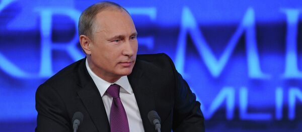 Russian President Vladimir Putin speaks during his annual end-of-year news conference in Moscow - Sputnik International