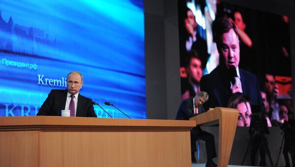 Tenth annual major news conference of Russian President Vladimir Putin - Sputnik International