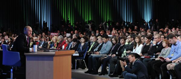 Tenth annual major news conference of Russian President Vladimir Putin - Sputnik International