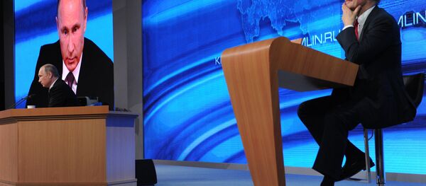 Tenth annual major news conference of Russian President Vladimir Putin Tenth annual major news conference of Russian President Vladimir Putin - Sputnik International