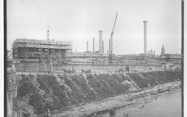 Construction of the Moscow’s House on the Embankment - Sputnik International