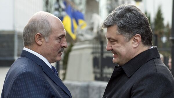 Poroshenko and Lukashenko - Sputnik International