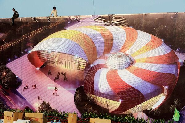 An artist's rendition of the planned Qingdao Oriental Movie Metropolis in Qingdao An artist's rendition of the planned Qingdao Oriental Movie Metropolis in Qingdao - Sputnik International