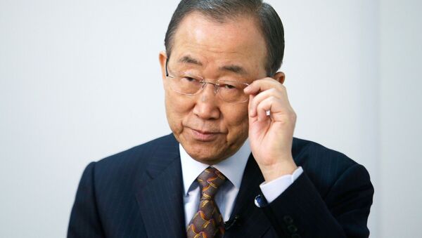 UN Secretary-General Ban Ki-moon praised the global Arms Trade Treaty - Sputnik International