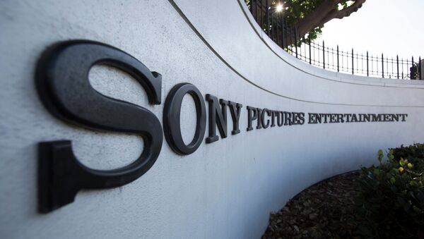 A logo is pictured outside Sony Pictures Studios in Culver City, California December 19, 2014 - Sputnik International