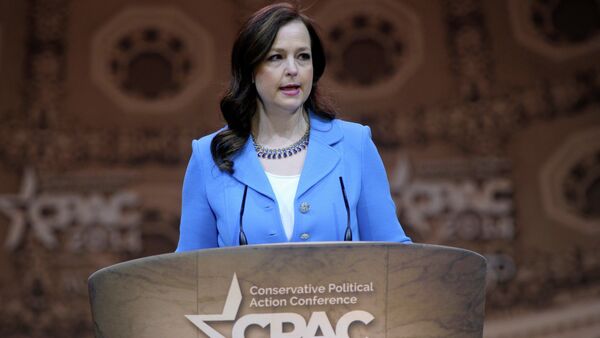 Jenny Beth Martin, president and co-founder of the Tea Party Patriots, speaks at the Conservative Political Action Conference annual meeting in National Harbor, Md., Saturday, March 8, 2014 - Sputnik International