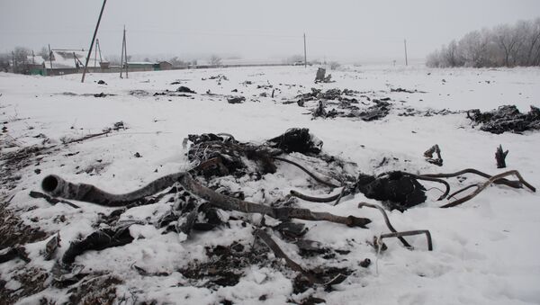 Crash site of the Malaysian Boeing 777 in the village of Grabovo near Shakhtarsk, Donetsk Region - Sputnik International
