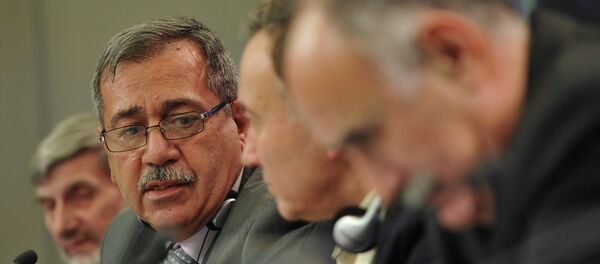 Raja al-Nasser, head of the Syrian salvation conference organizing committee, speaks during a news conference Are there any chances to settle Syrian crisis by a political dialogue held at RIA Novosti news agency. Raja al-Nasser, head of the Syrian salvation conference organizing committee, speaks during a news conference Are there any chances to settle Syrian crisis by a political dialogue held at RIA Novosti news agency. - Sputnik International