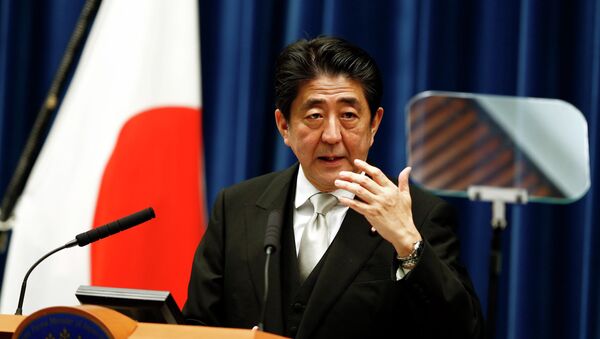 Japan's Prime Minister Shinzo Abe speaks during a news conference at his official residence in Tokyo - Sputnik International