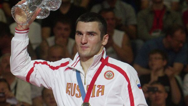 Artur Beterbiev, 81 kg, gold winner of the European Boxing Championships. - Sputnik International