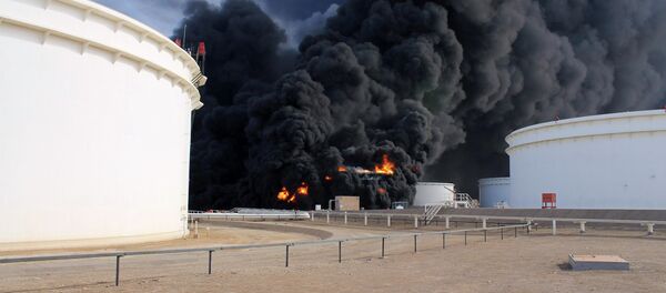 The United Nations Support Mission in Libya (UNSMIL) condemned in a statement renewed attacks on Libya’s oil installations by unidentified gunmen and urges the forces on the ground to cooperate in restoring order. The United Nations Support Mission in Libya (UNSMIL) condemned in a statement renewed attacks on Libya’s oil installations by unidentified gunmen and urges the forces on the ground to cooperate in restoring order. - Sputnik International