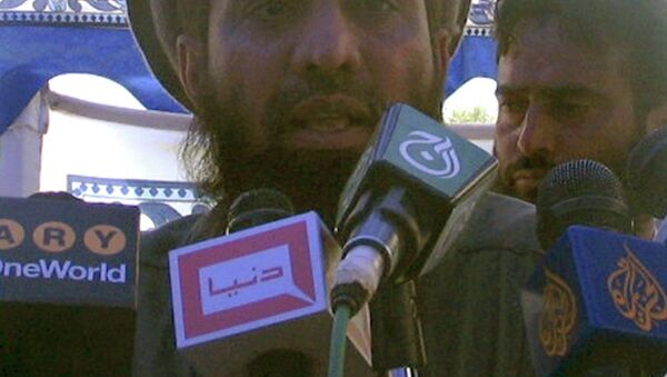 Zaki-ur-Rehman Lakhvi speaks during a rally in this April 21, 2008 file photo. - Sputnik International