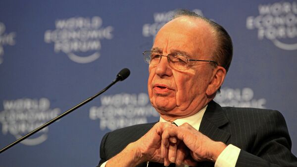 Rupert Murdoch at World Economic Forum Annual Meeting in Davos. - Sputnik International