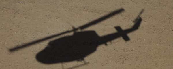 Afghanistan-The shadow of an Italian Air Force AB-212 helicopter - Sputnik International