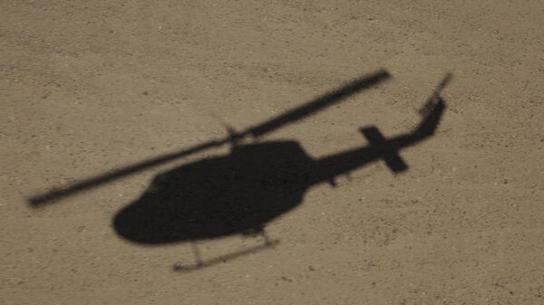 Afghanistan-The shadow of an Italian Air Force AB-212 helicopter - Sputnik International