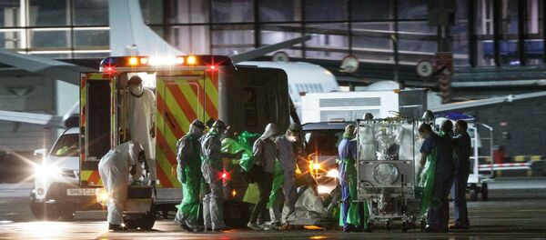 An Ebola patient An Ebola patient - Sputnik International