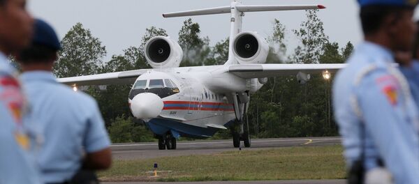 Russia's Beriev Be-200 amphibious aircraft Russia's Beriev Be-200 amphibious aircraft - Sputnik International