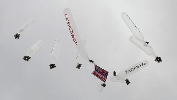 Balloons carrying anti-North Korea - Sputnik International