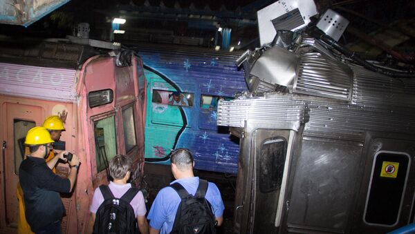 Collision between two commuter trains in the Brazilian state of Rio de Janeiro - Sputnik International