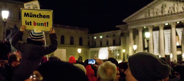 Anti-Pegida demonstrations in Munich Anti-Pegida demonstrations in Munich - Sputnik International