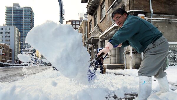 Heavy snow hit wide areas of Japan - Sputnik International