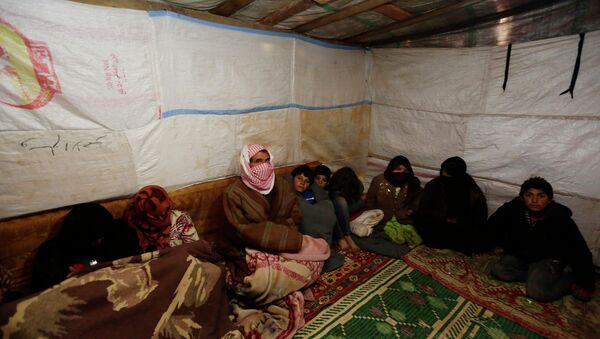 Refugee camp in al-Saadiyeh - Sputnik International