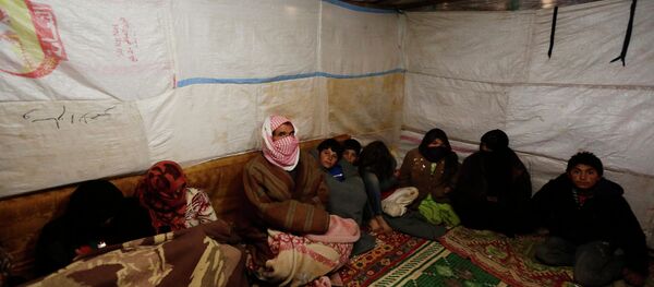 Refugee camp in al-Saadiyeh Refugee camp in al-Saadiyeh - Sputnik International