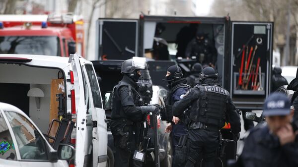 Members of the French national police intervention group (BRI) - Sputnik International