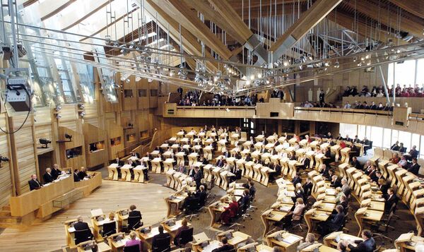 Scottish Parliament building, in Edinburgh - Sputnik International