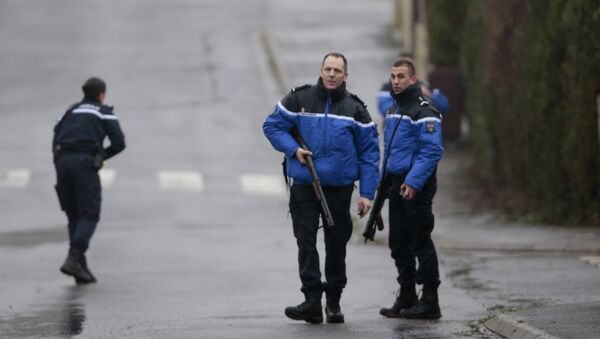 French police and gendarmes patrol in Dammartin-en-Goele - Sputnik International