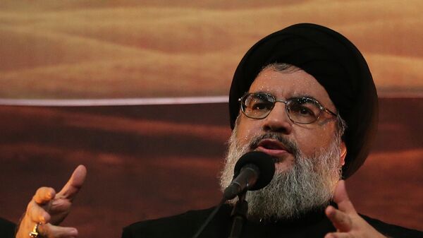 Hezbollah leader Sheik Hassan Nasrallah - Sputnik International