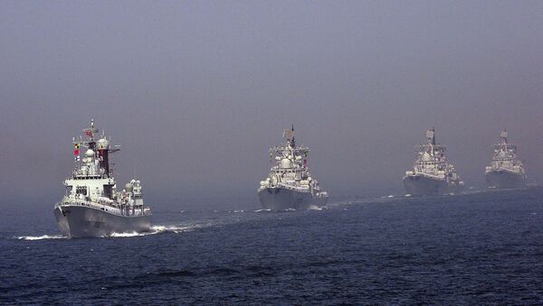 China's Beihai Fleet take part in a joint maritime drill on the Yellow Sea. - Sputnik International