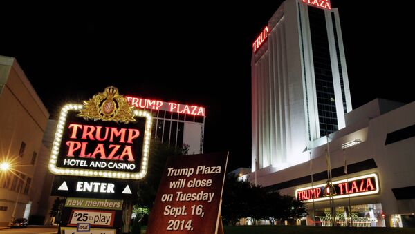 A sign announces the closing of Trump Plaza Hotel & Casino in Atlantic City, N.J - Sputnik International