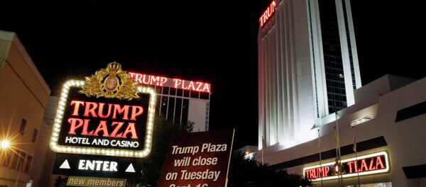 A sign announces the closing of Trump Plaza Hotel & Casino in Atlantic City, N.J A sign announces the closing of Trump Plaza Hotel & Casino in Atlantic City, N.J - Sputnik International
