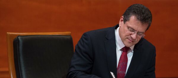 European Commissioner for Energy Union Maros Sefcovic European Commissioner for Energy Union Maros Sefcovic - Sputnik International